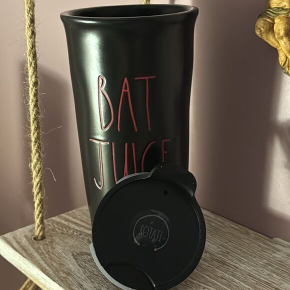 Rae dunn BAT JUICE Ceramic travel cup - Picture 3 of 5
